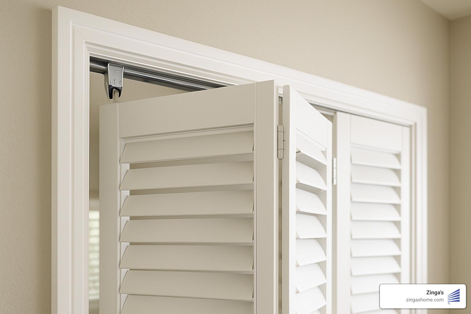 bifold track system for door shutters - door shutters interior