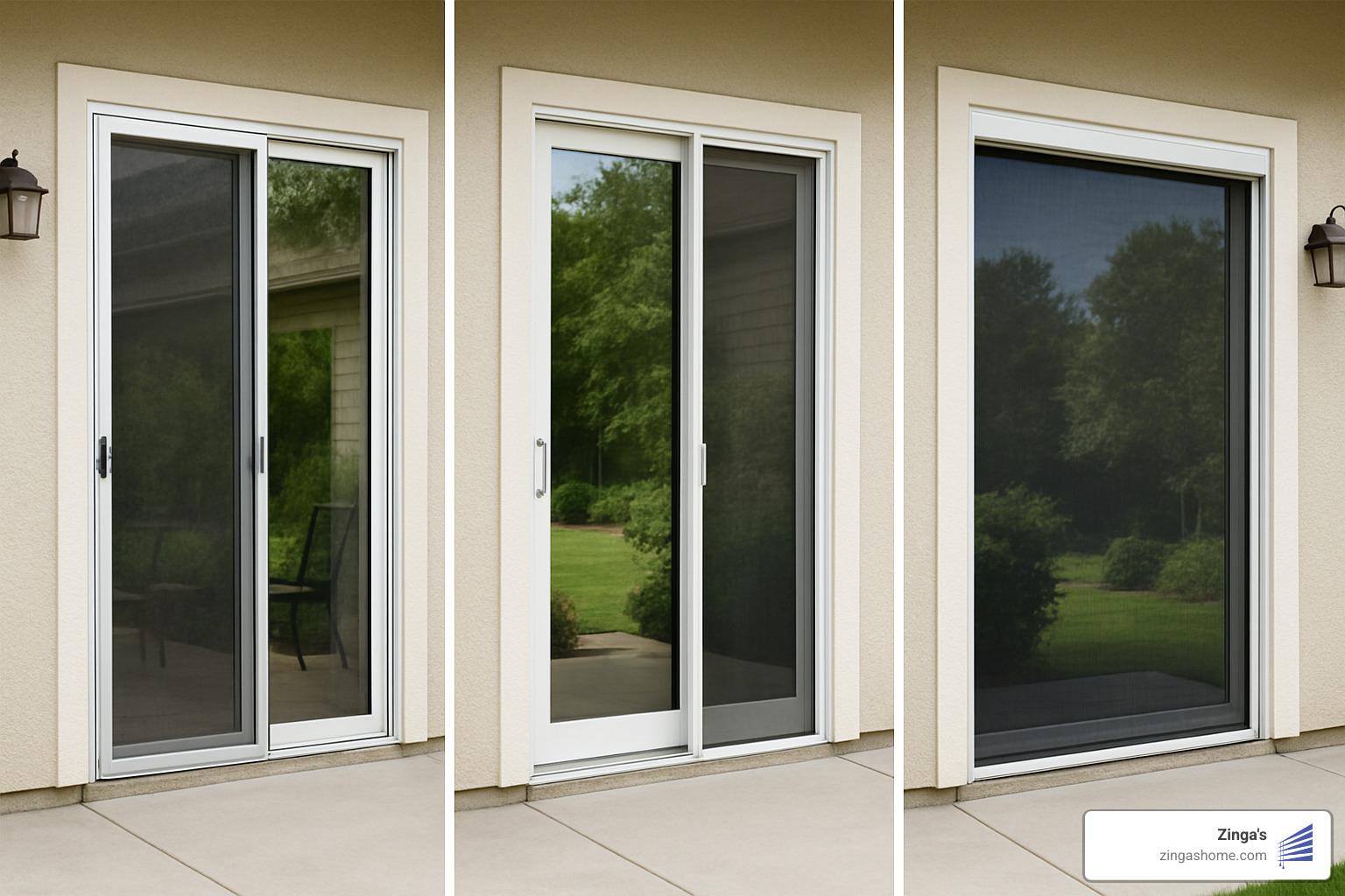 different types of sliding patio door screens - screens for sliding patio doors