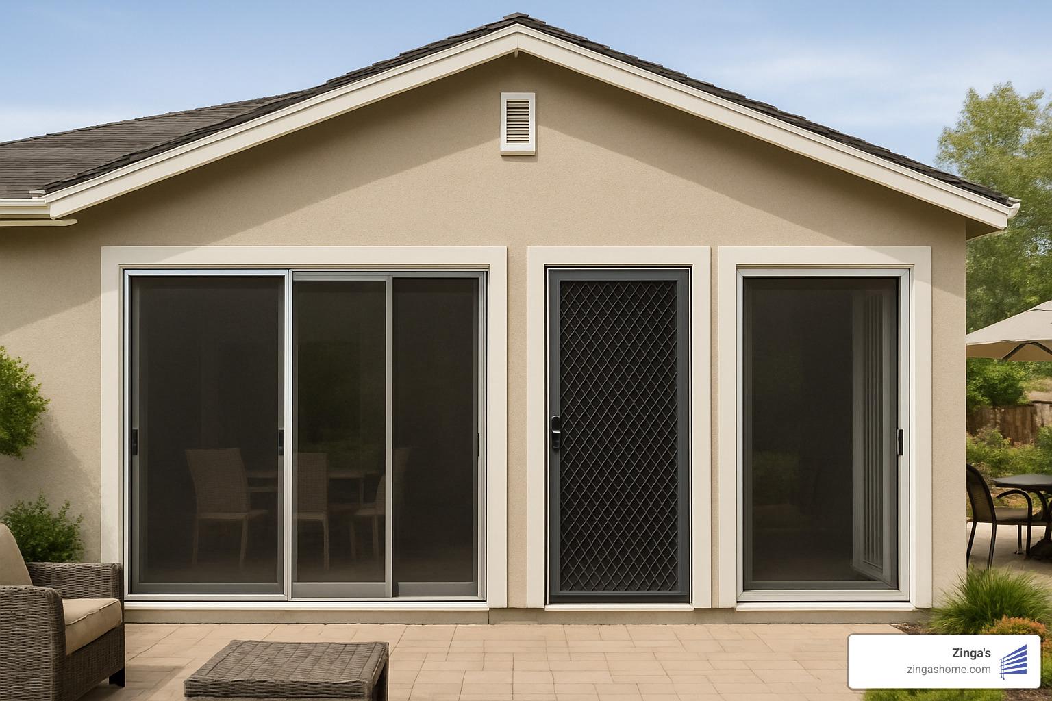 sliding screen door options - sliding screen doors