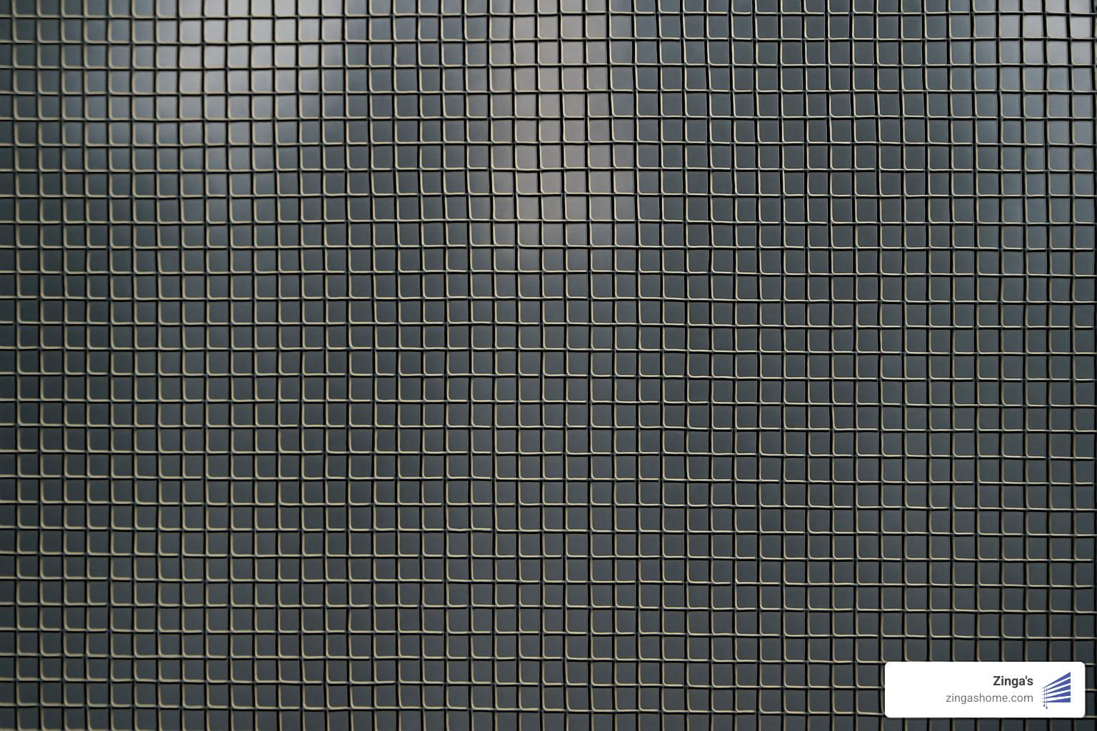 close up of mosquito screen mesh showing the weave pattern - mosquito screen for balcony