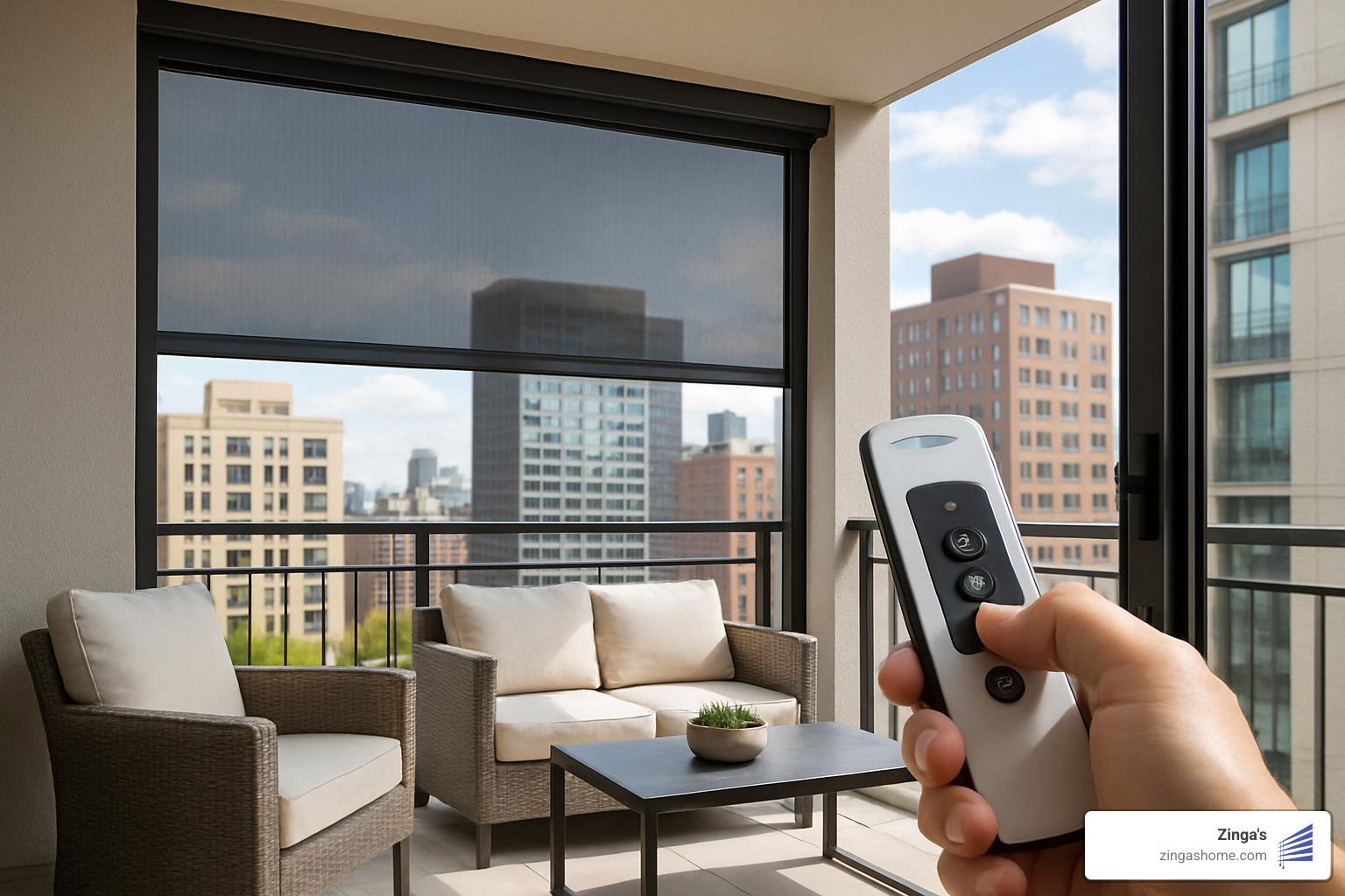 retractable motorized screen for balcony - mosquito screen for balcony