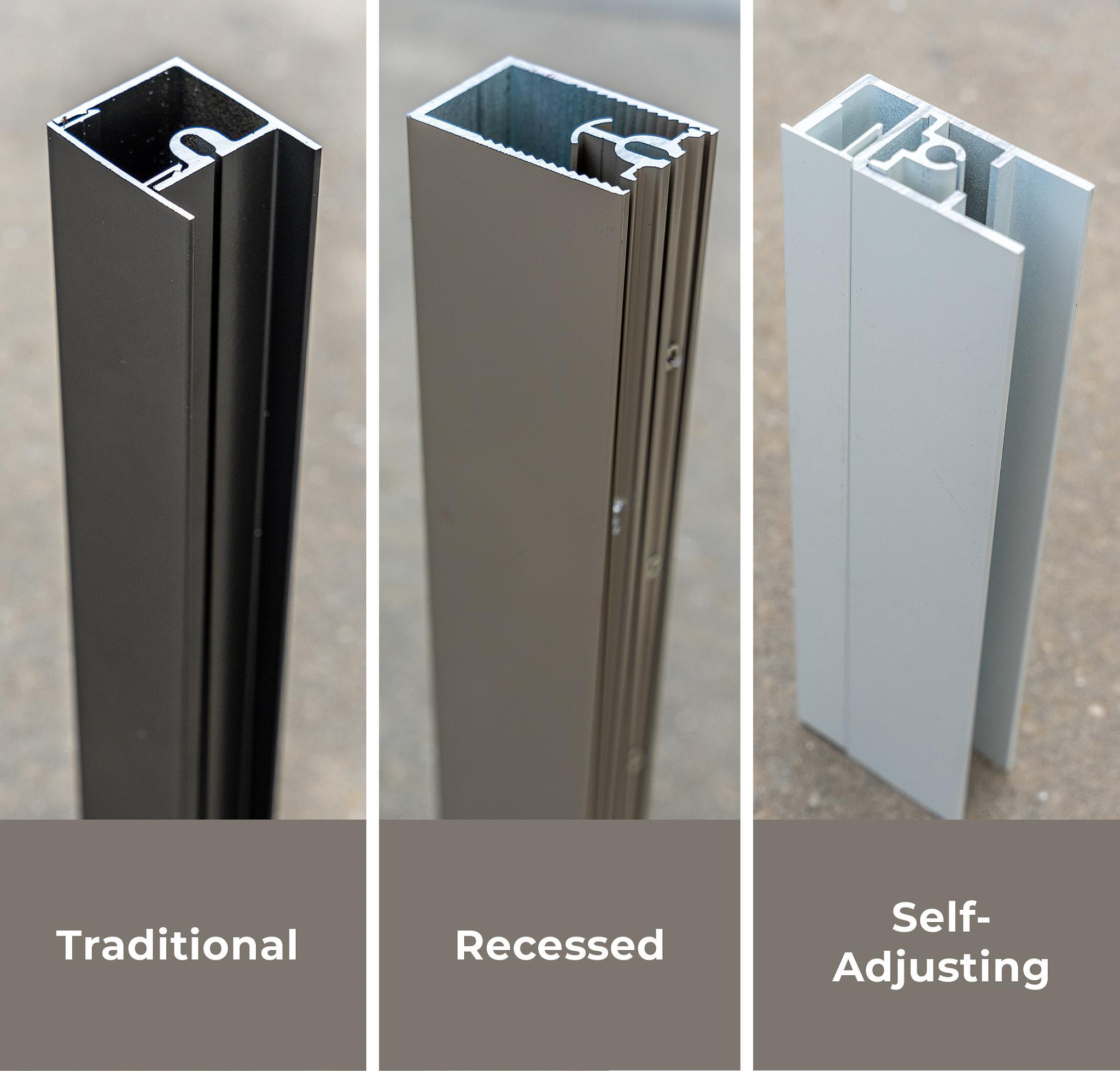 Three Types of track installations