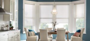 A dining room window