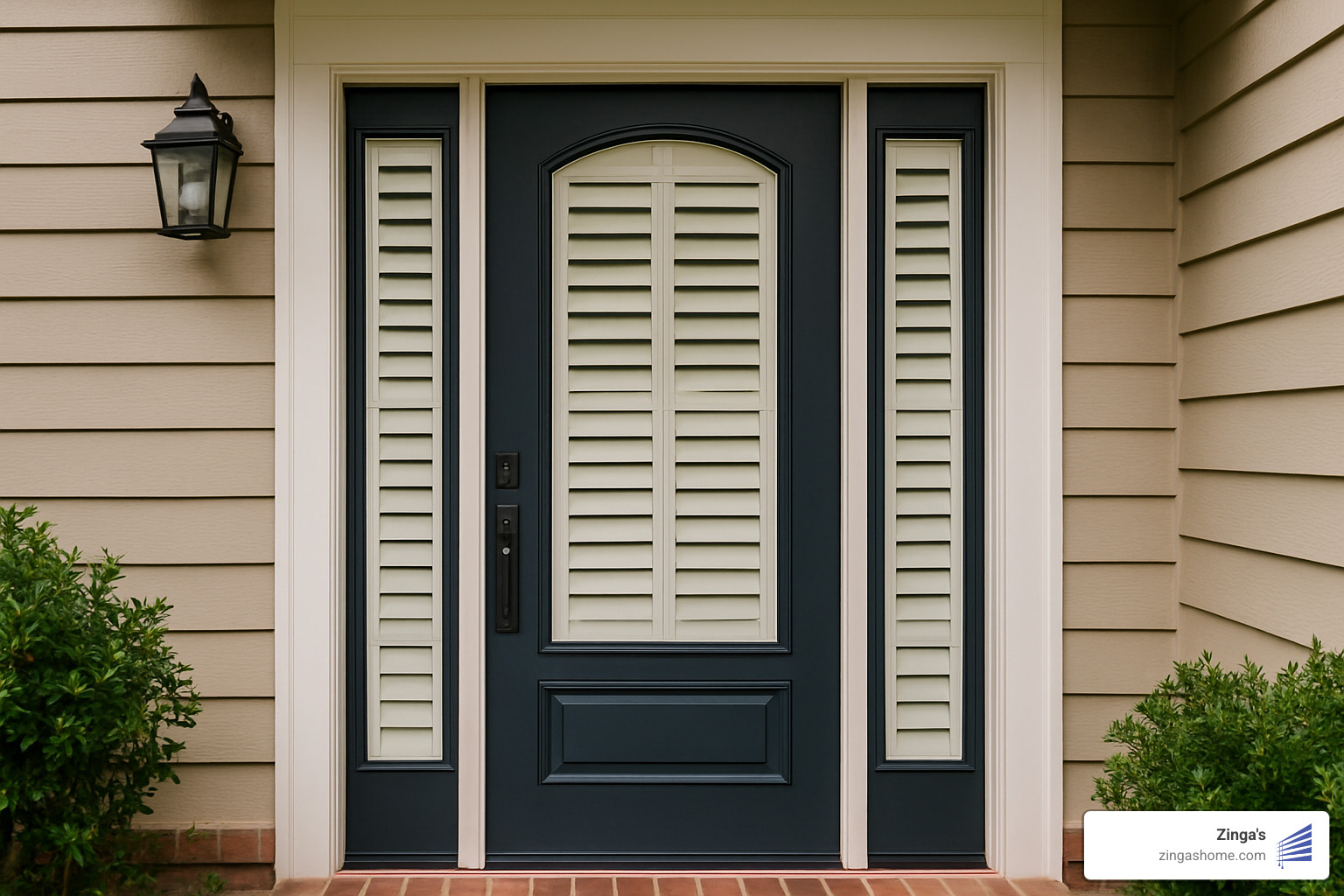 Knock Knock, Who's There? Plantation Shutters for Your Front Door! 1 plantation shutters for front door